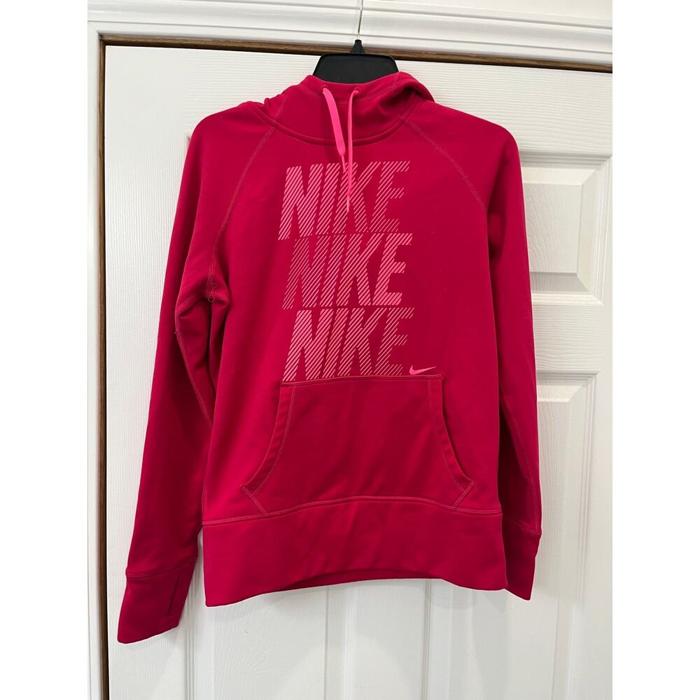 Nike Therma-Fit Long Sleeve Pink Women’s Pullover Hoodie Size S